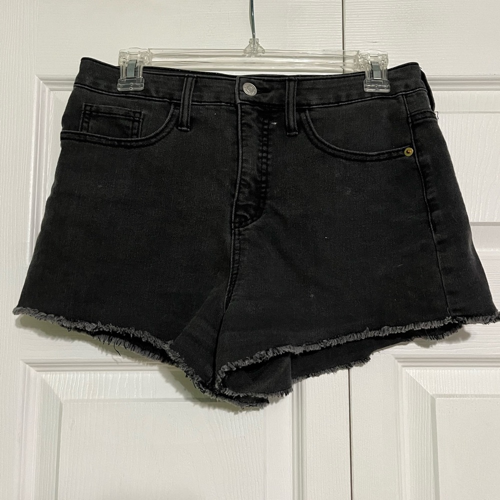 Black Jean Short Shorts